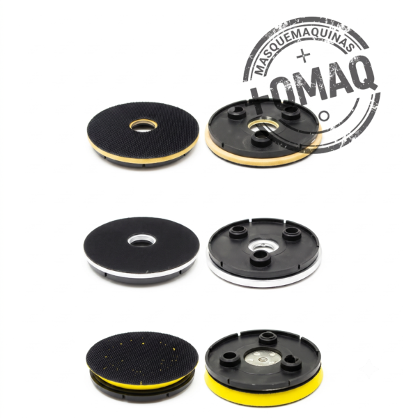 PORTADISCOS VECLRO ø150MM CON CONEXIÓN ø140MM AS